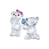 Thumbnail Image 2 of Swarovski Kris Bear I Adore You Two Piece Crystal Figurine Set