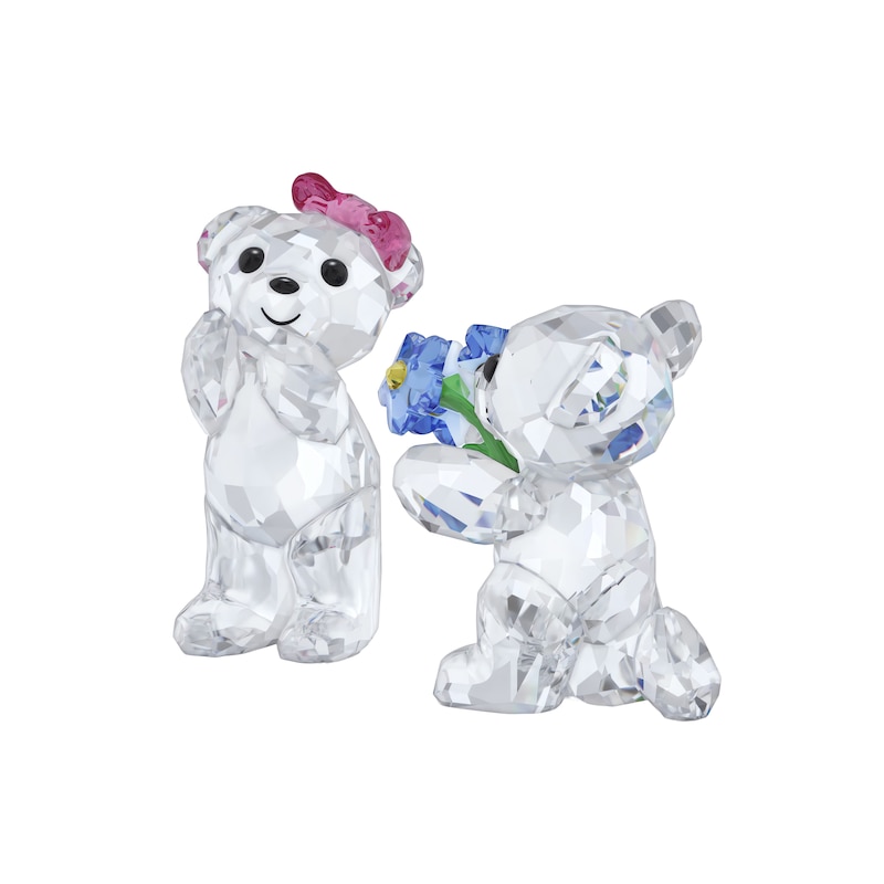 Main Image 2 of Swarovski Kris Bear I Adore You Two Piece Crystal Figurine Set