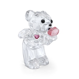 Swarovski Kris Bear A Kiss Full of Love Crystal Figurine
