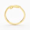 Thumbnail Image 3 of Sterling Silver Yellow Gold Plated Twist Knot Ring