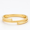 Thumbnail Image 1 of Sterling Silver Yellow Gold Plated Polished & Textured Ring