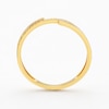 Thumbnail Image 3 of Sterling Silver Yellow Gold Plated Polished & Textured Ring