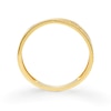 Thumbnail Image 3 of Sterling Silver Yellow Gold Plated Polished & Textured Crossover Ring