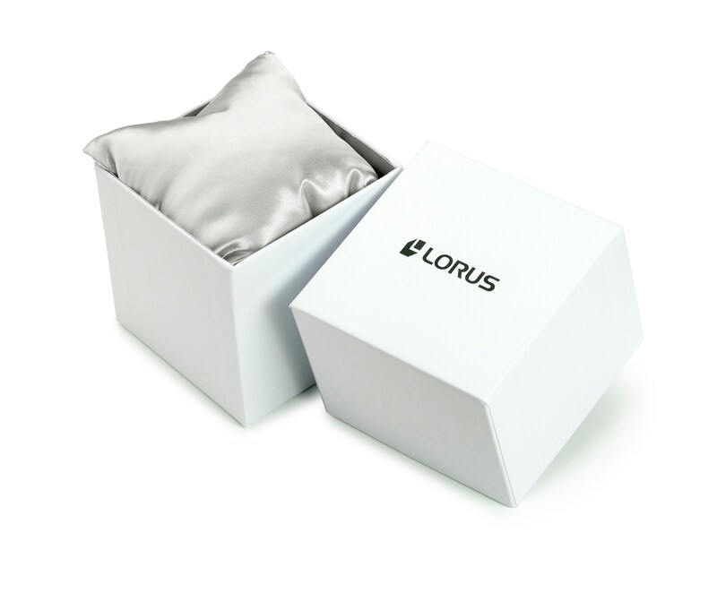 Main Image 2 of Lorus Ladies' Hexagon Black Leather Strap Watch