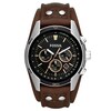 Thumbnail Image 0 of Fossil Men's Black Chrono Dial Brown Leather Strap Watch