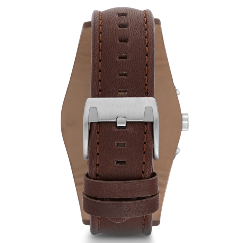 Fossil Men's Brown Leather Strap Watch