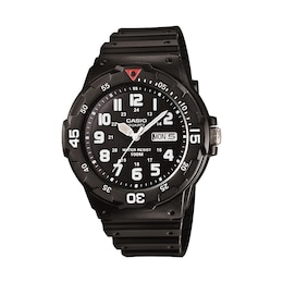 Casio MRW-200H-1BVES Men's Black Resin Strap Watch
