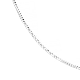 Sterling Silver 22" 2mm Dainty Curb Chain