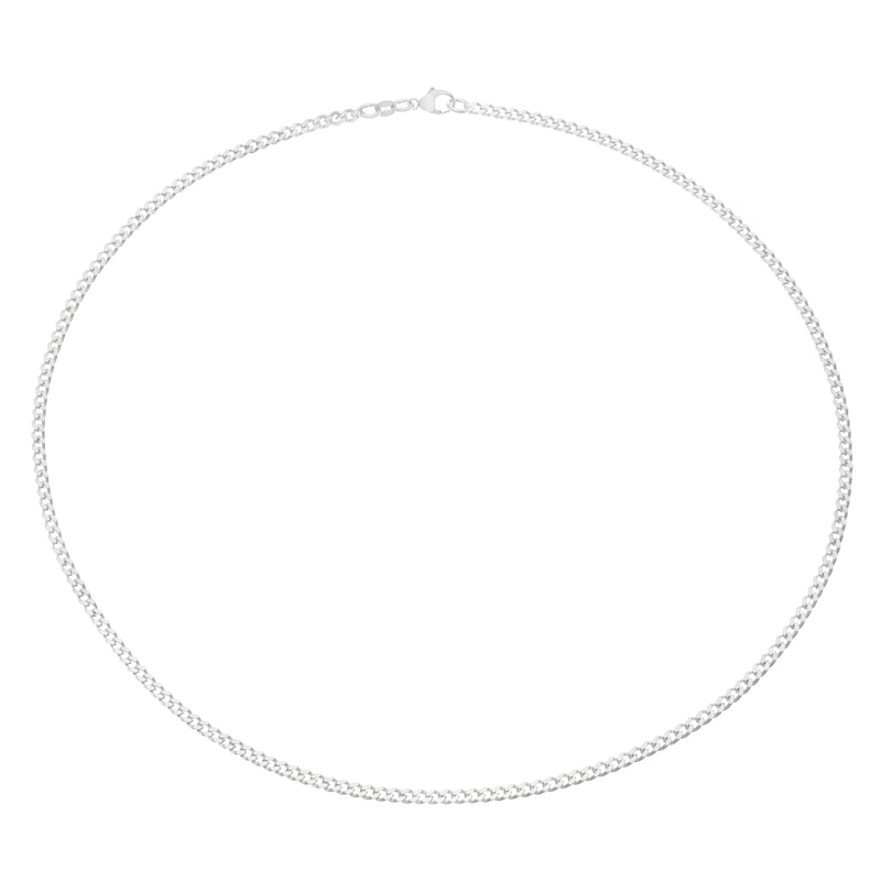 Main Image 2 of Sterling Silver 22&quot; 3mm Curb Chain