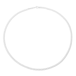 Sterling Silver 22" 4mm Curb Chain