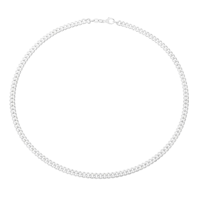 Main Image 2 of Sterling Silver 18" Curb Chain