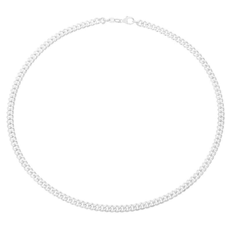 Silver 22 Inch 5mm Curb Chain