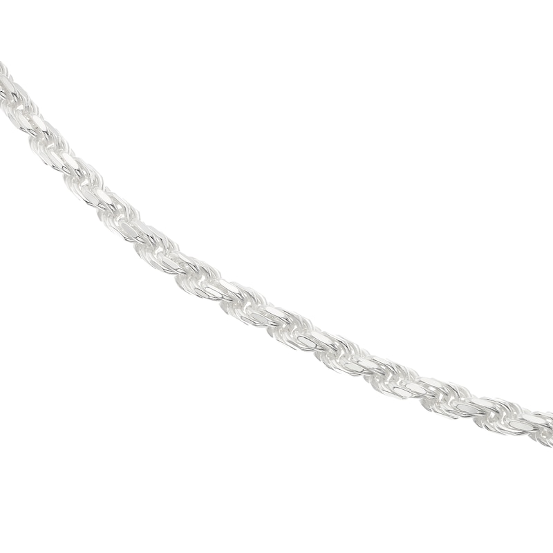 Silver 18 Inch Rope Chain