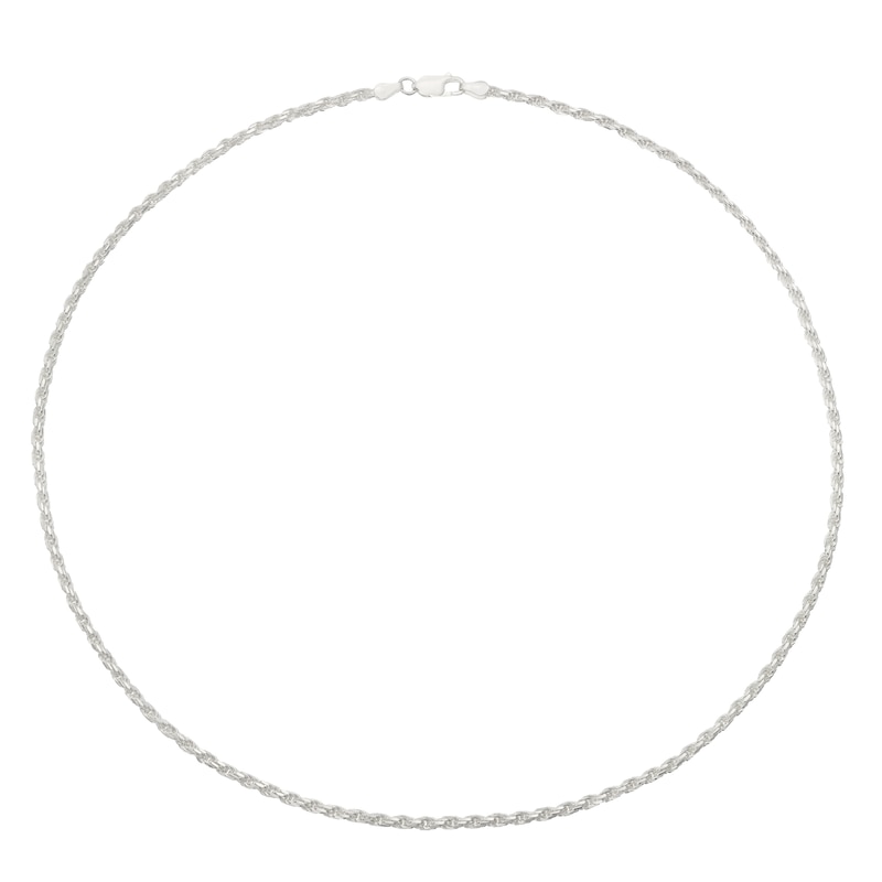 Silver 18 Inch Rope Chain