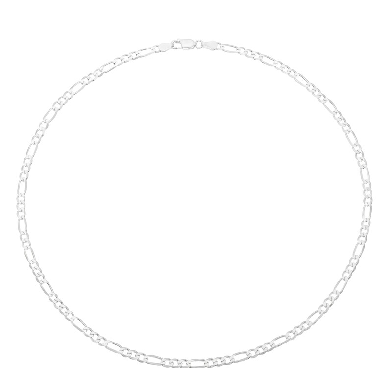 18 inch silver figaro chain Outlet