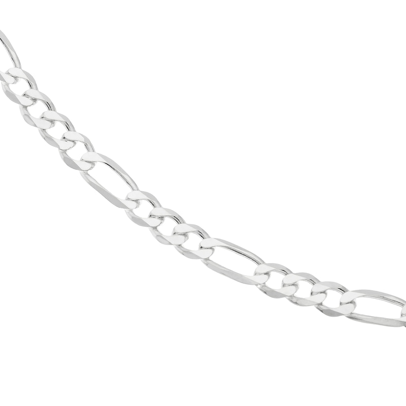 Main Image 1 of Sterling Silver 20" Figaro Chain