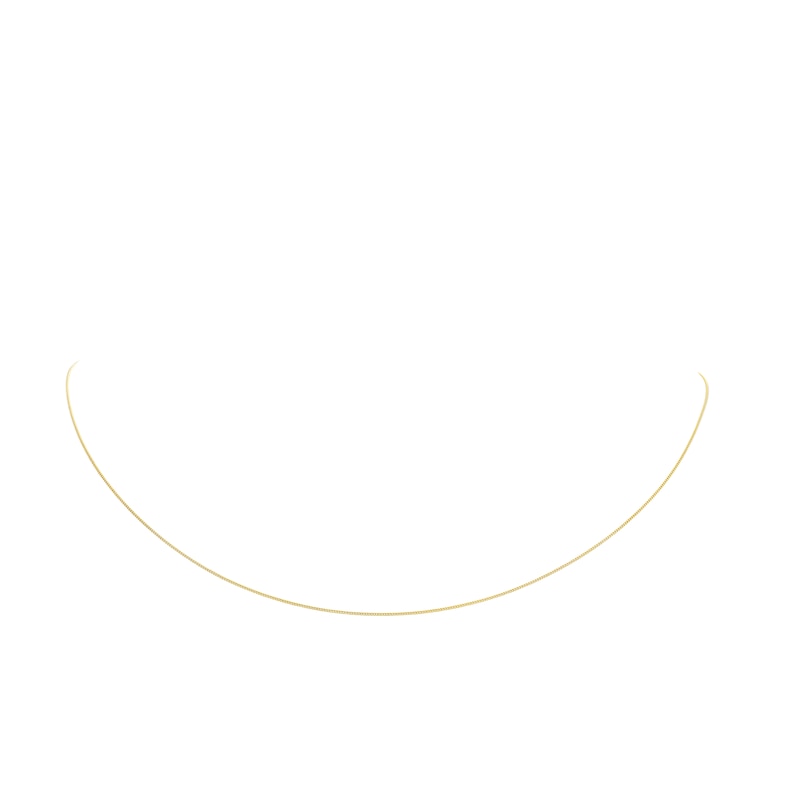 9ct Yellow Solid Gold 16 Inch Dainty Curb Chain