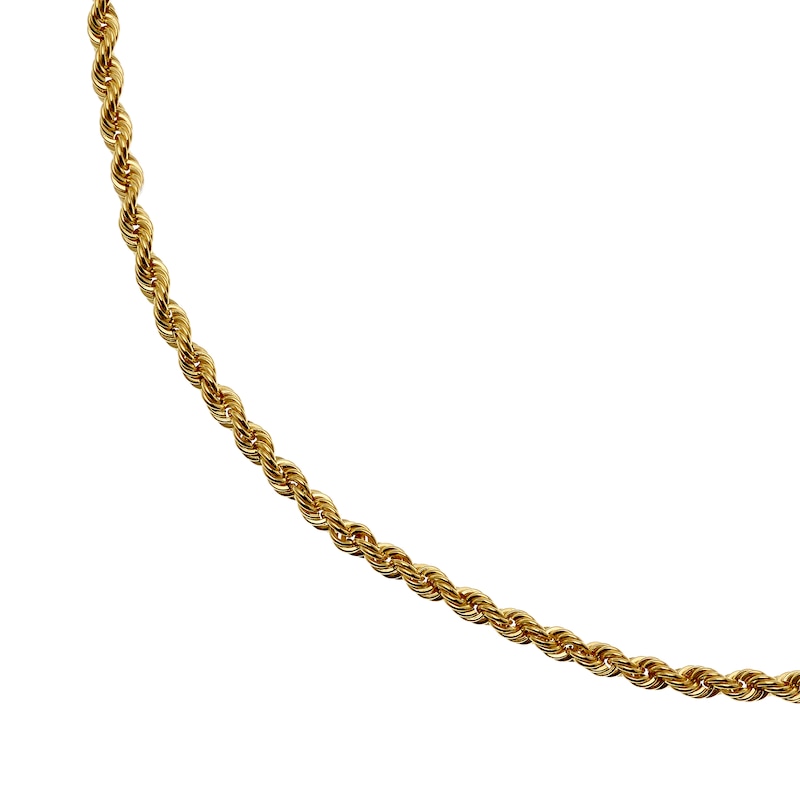 9ct Yellow Gold 18 Inch Rope Chain