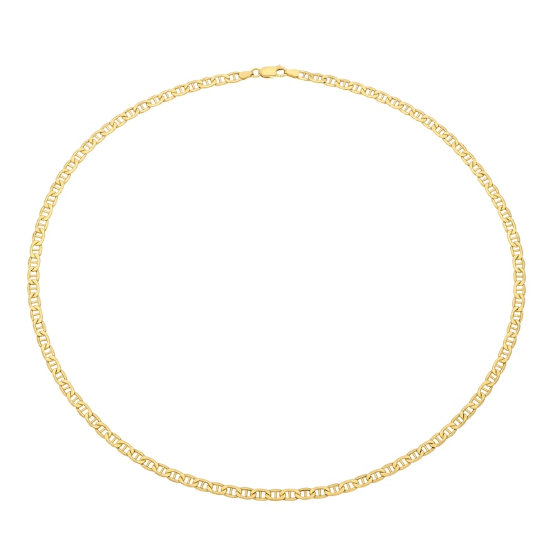 Main Image 2 of 9ct Yellow Gold 22" Hollow Anchor Chain