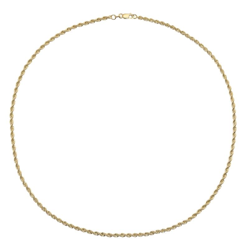 18ct Yellow Gold 18 Inch Rope Chain