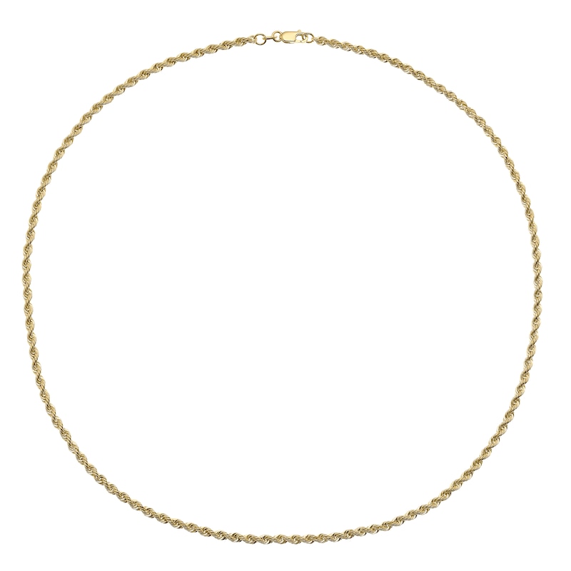 Main Image 2 of 18ct Yellow Gold 18" Rope Chain
