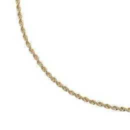 18ct Yellow Gold 20 Inch Rope Chain