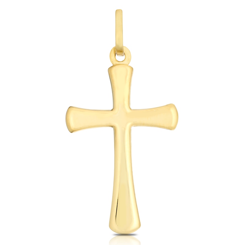 18ct Yellow Gold Cross Pendant (No Chain)