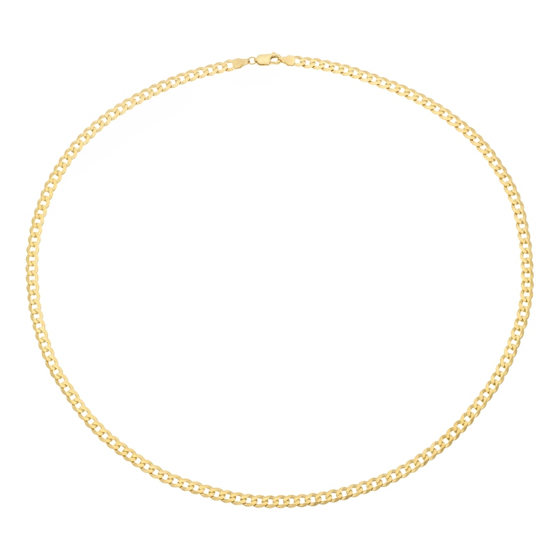 9ct Yellow Solid Gold 22 Inch Curb Chain