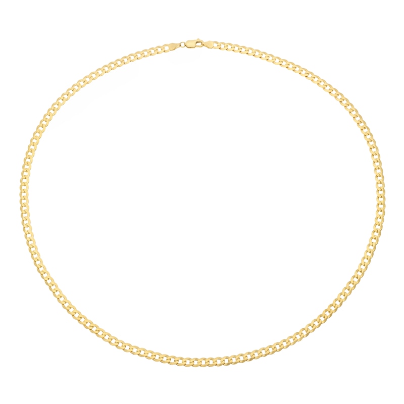 9ct Yellow Solid Gold 24 Inch Curb Chain