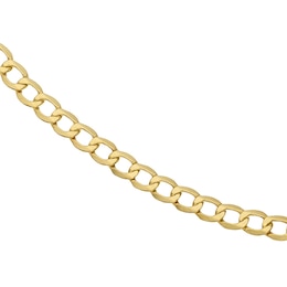 9ct Yellow Gold 22" Hollow Curb Chain