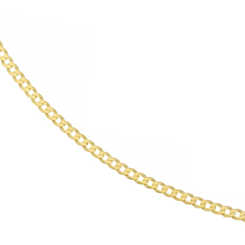 Main Image 1 of 9ct Yellow Gold Solid 24" Curb Chain