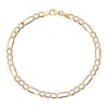 Thumbnail Image 2 of 9ct Yellow Gold 8" Figaro Chain Bracelet