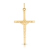 Thumbnail Image 0 of 18ct Yellow Gold Crucifix Pendant (No Chain)