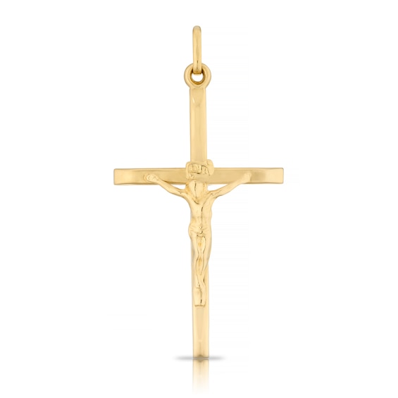 18ct Yellow Gold Crucifix Pendant (No Chain)