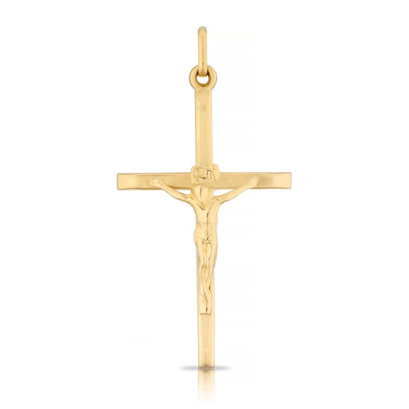 18ct Yellow Gold Crucifix Pendant (No Chain)