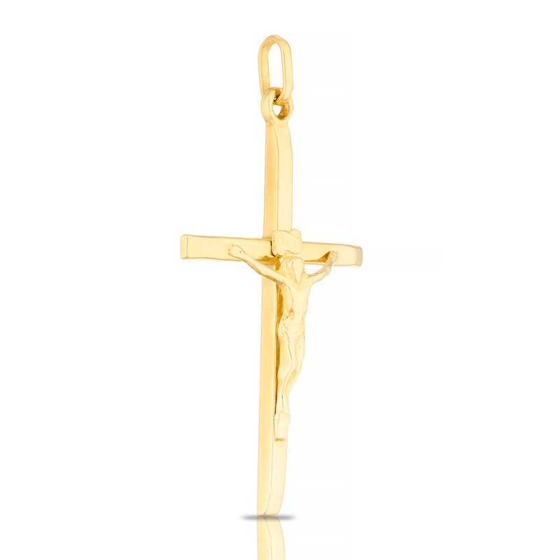 Main Image 2 of 18ct Yellow Gold Crucifix Pendant (No Chain)