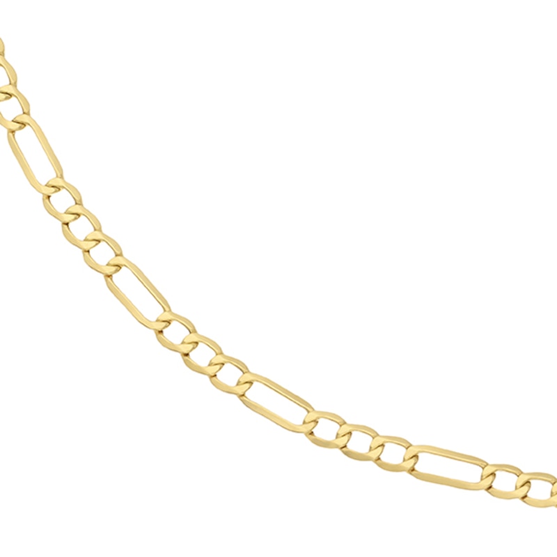 Main Image 1 of 9ct Yellow Gold 22" Figaro Chain