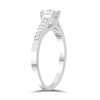 Thumbnail Image 2 of 9ct White Gold 0.25ct Diamond Illusion Set Solitaire Ring
