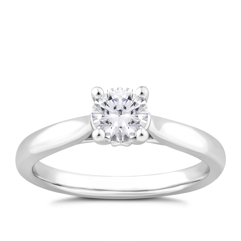 9ct White Gold 0.50ct Diamond Solitaire Ring