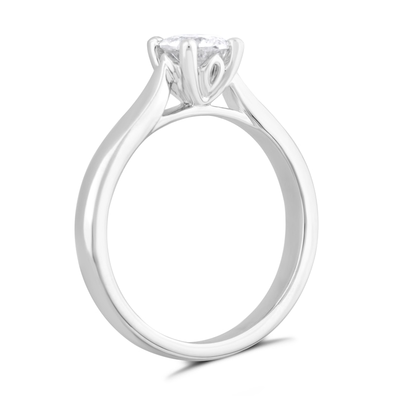 Main Image 2 of 9ct White Gold 0.50ct Diamond Solitaire Ring