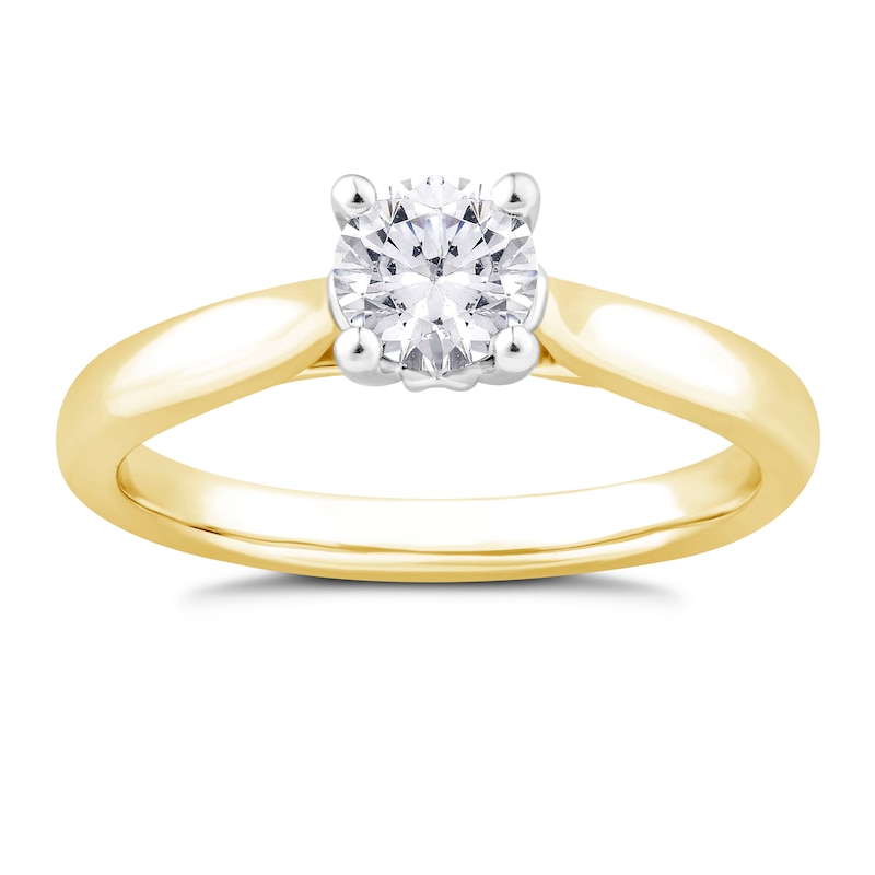 9ct Yellow Gold 0.50ct Diamond Solitaire Ring