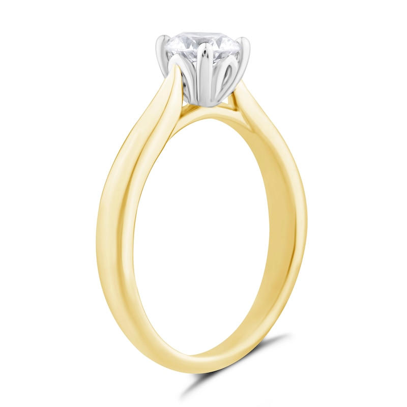 9ct Yellow Gold 0.66ct Diamond Solitaire Ring