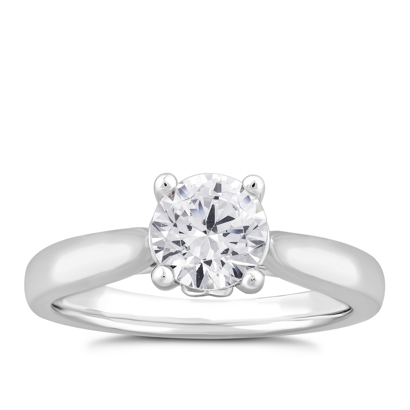 9ct White Gold 1ct Diamond Solitaire Ring