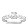 Thumbnail Image 0 of 9ct White Gold 0.25ct Diamond Princess Halo Ring