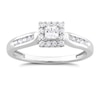 Thumbnail Image 1 of 9ct White Gold 0.33ct Diamond Princess Halo Ring