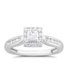 Thumbnail Image 1 of 9ct White Gold 0.50ct Diamond Princess Halo Ring