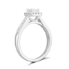 Thumbnail Image 2 of 9ct White Gold 0.50ct Diamond Princess Halo Ring