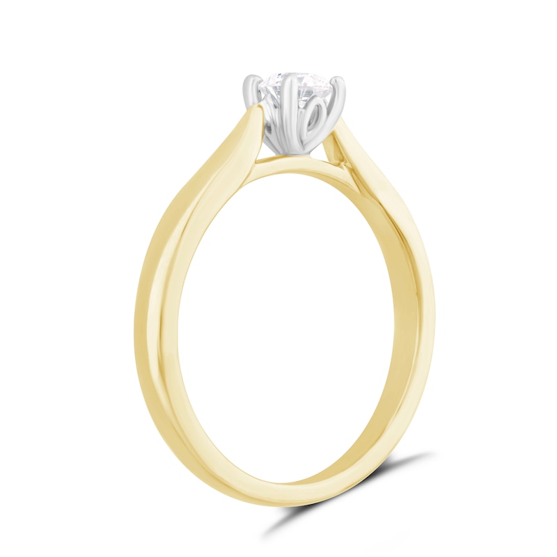 9ct Yellow Gold 0.30ct Diamond Solitaire Ring