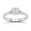 Thumbnail Image 0 of The Diamond Story 18ct White Gold Halo 0.33ct Total Diamond Ring