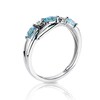 Thumbnail Image 2 of 9ct White Gold Diamond & Marquise Topaz Eternity Ring